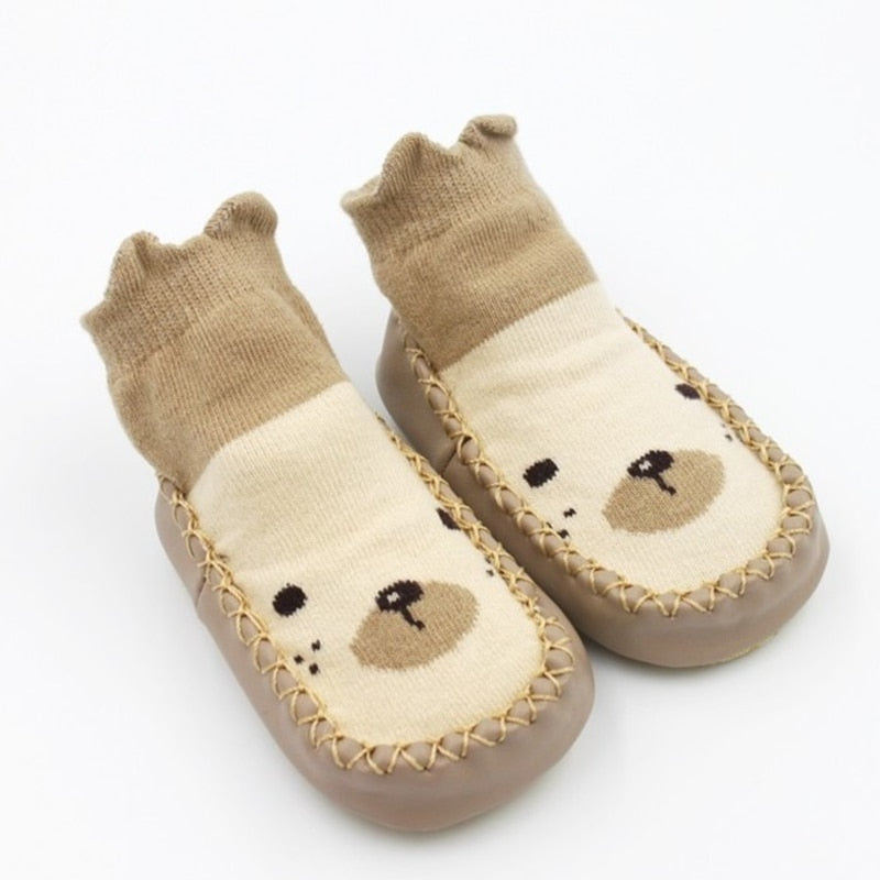 Toddler Indoor Sock Shoes Newborn Baby Socks Winter Thick Terry Cotton Baby Girl Sock with Rubber Soles Infant Animal Funny Sock