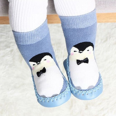 Toddler Indoor Sock Shoes Newborn Baby Socks Winter Thick Terry Cotton Baby Girl Sock with Rubber Soles Infant Animal Funny Sock